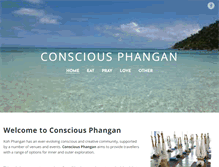 Tablet Screenshot of consciousphangan.com